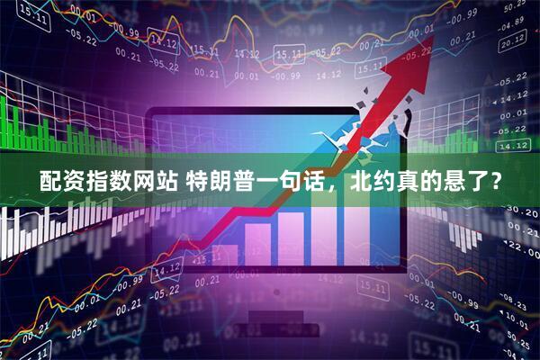 配资指数网站 特朗普一句话，北约真的悬了？